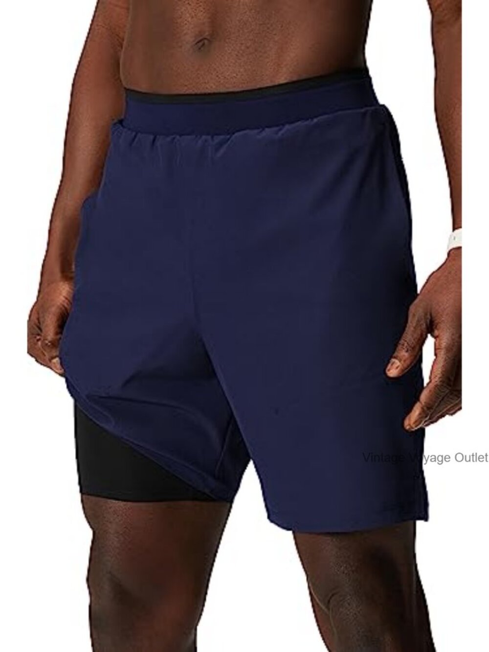 Lined Athletic Shorts for Men 7" Inseam - Running Gym Training